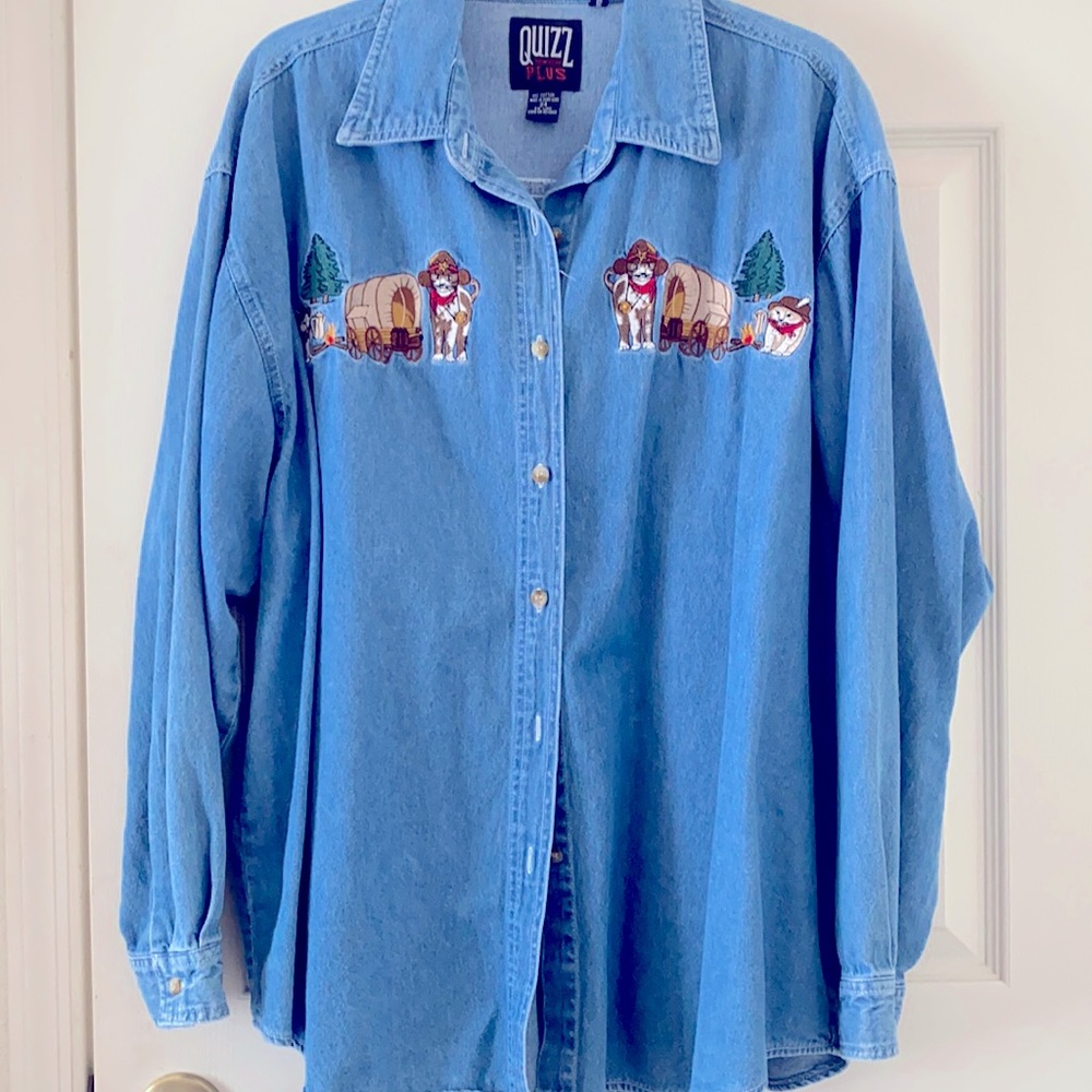 Light Jean Button Up